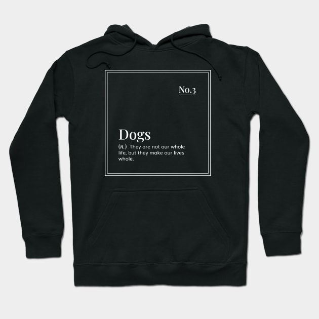 Funny definition art  - Dogs - minimal design Hoodie by ArtByMe